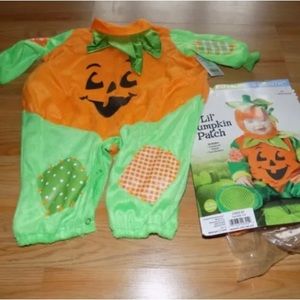 Infant Size 0-6 Months In Character Lil' Pumpkin Patch Halloween Costume New